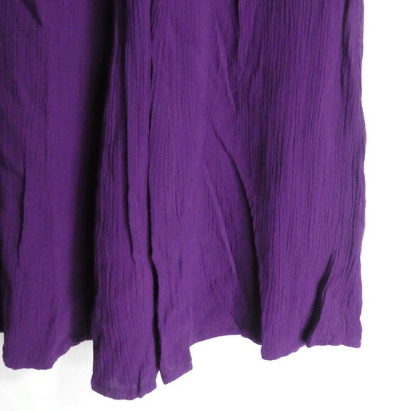 LAURA SCOTT | large | Textured Purple Skirt | 100% Recycled Bottle Material - Picture 15 of 16
